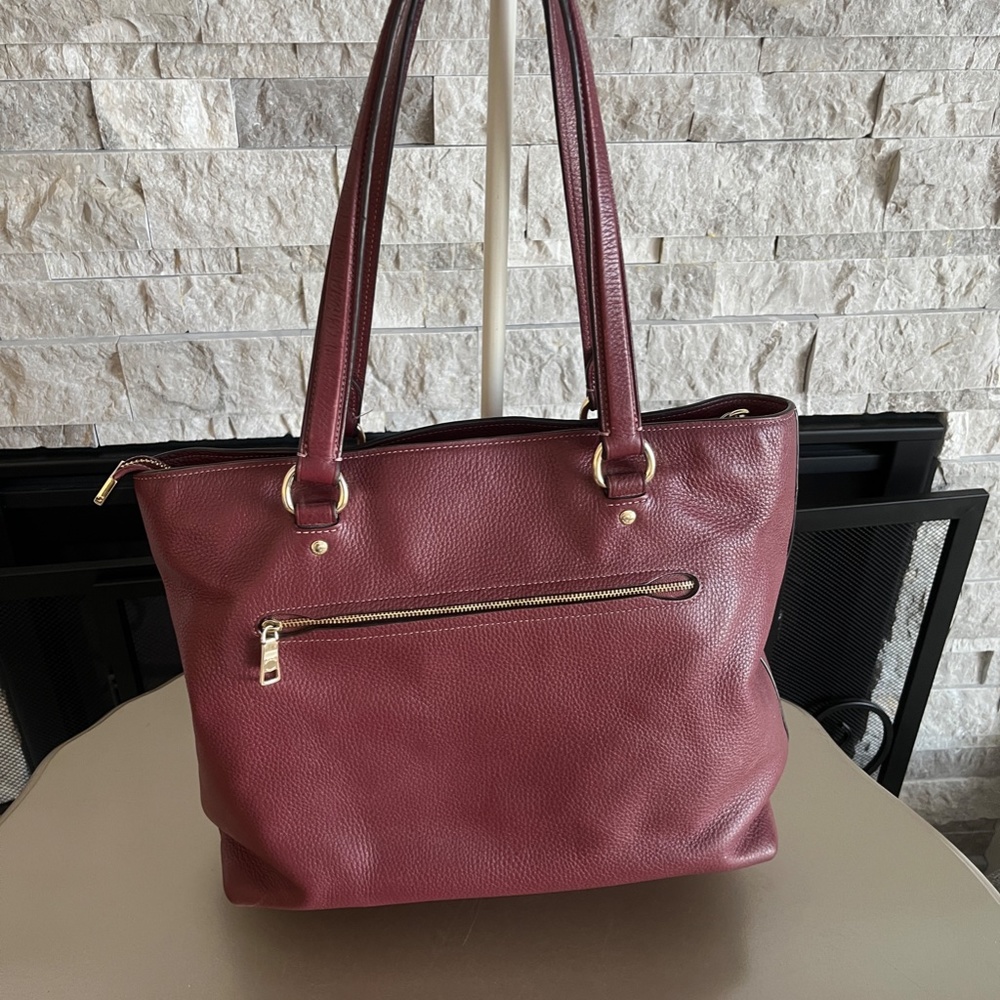 Vintage Leather Coach Handbag - Picture 3 of 16